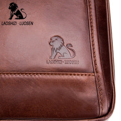 Men Leather Chest Bag Messenger Bag