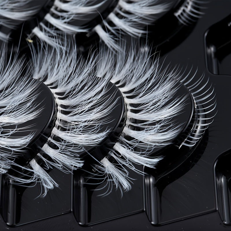 5 Pairs Faux Mink Soft Lashes Masquerade Cosplay Manga Lashes