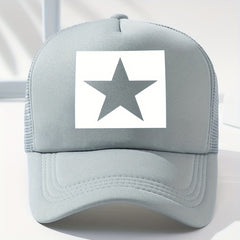 Pentagram Printed Unisex Baseball Cap Hip Hop Mesh Trucker Hat