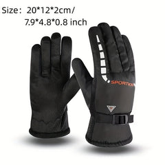 Winter Padded Windproof Warm Cycling Gloves Running & Skiing Gloves