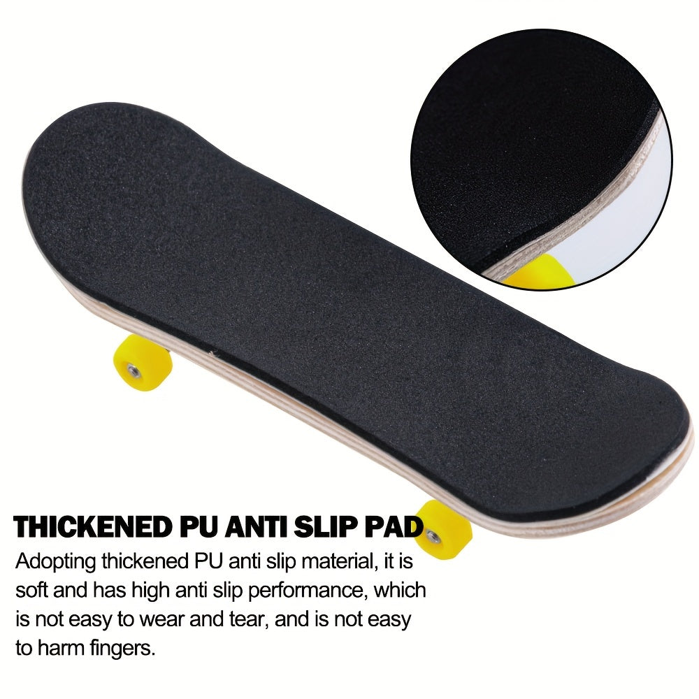 Professional 30mm Smiley Face Finger Skateboard DIY Mini Toy