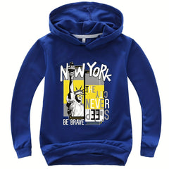 Comfy York City Print Hoodie for Kids
