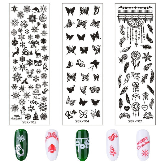 Nail Art Template DIY Stamping Plate Manicure Tool For Women Home Salon