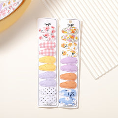 20 Pcs Baby Girls Water Drop Hair Clip Floral Headwear Accessories