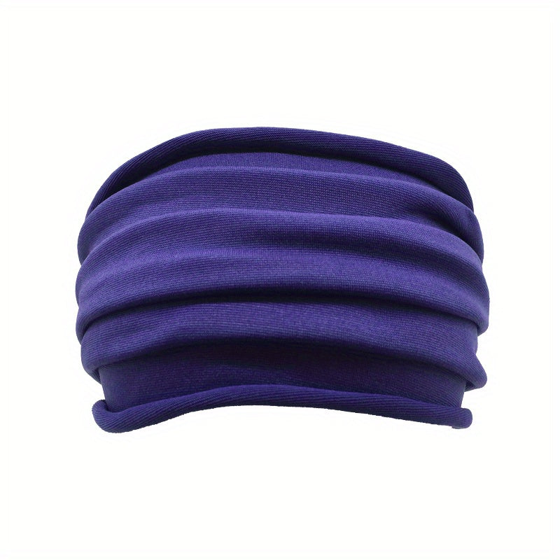 Pleated Hair Ornaments Non slip Elastic Headband Stretchy Yoga Sport