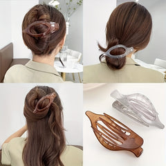 Transparent Hair Claw Shark Claw Plastic Hair Accessories