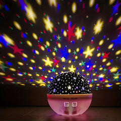 Magical Starry Night Changing Night Light Projector for Kids 1-14