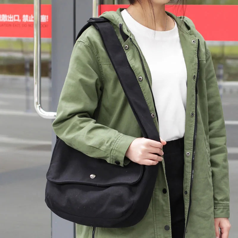 Hot Lady Canvas Shoulder Bag Casual Messenger Bag