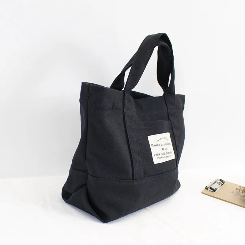 Hot Women Canvas Tote Bag Casual Shoulder Bag