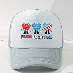 Cartoon Trucker Hat Mesh Breathable Sports Dad Hats For Women & Men