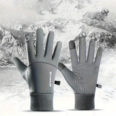 Men's Winter Riding Fitness Gloves Touch Screen Warm Gloves