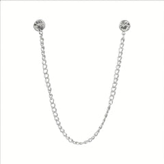 Rhinestone Chain Tassel Brooch Pin Clothing Jewelry