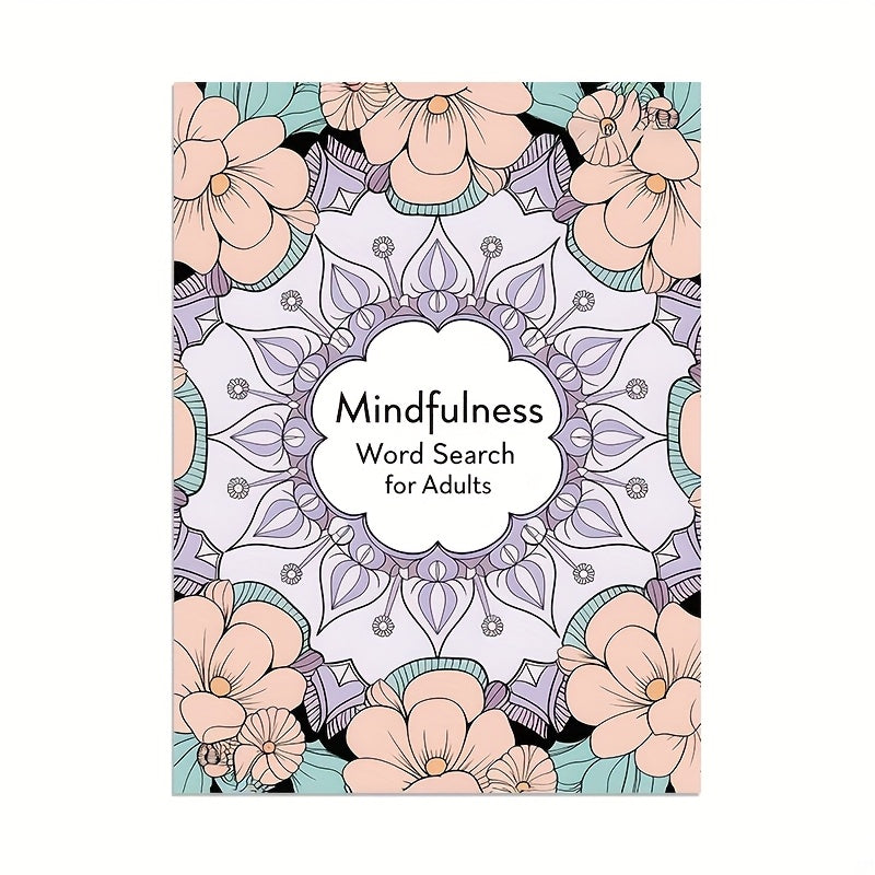 Mindfulness Relax Puzzle Book: Floral Alphabetical Word Lists