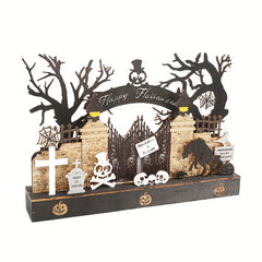 Halloween Wooden Ghost Cemetery Decoration