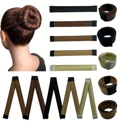 Magic Hair Bun Maker Twisted Updo French Curls Fast & Easy Crown Styler