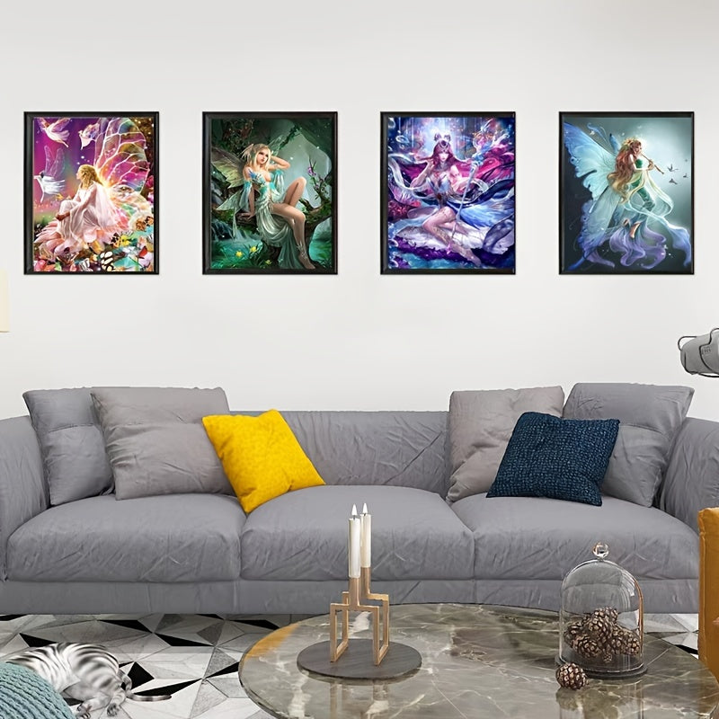 5D Diamond Art Kit Cartoon Fairy Full Diamond Home Decor