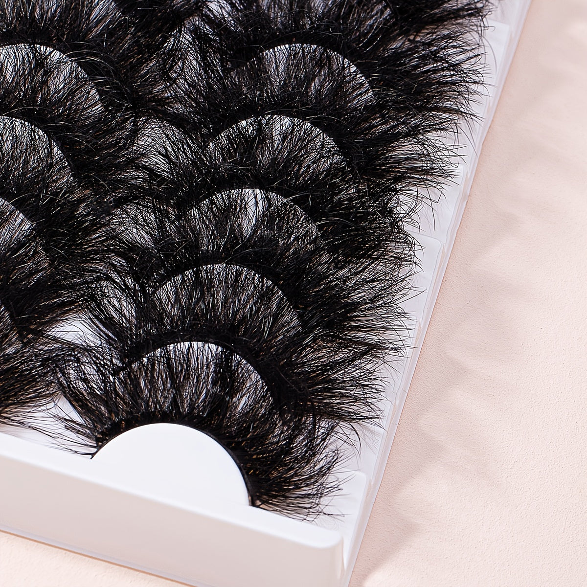 25mm Fluffy False Eyelashes Faux Mink Thick Fluffy Lashes Natural Look