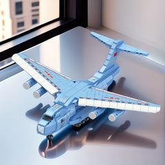 654pcs Transport Plane Model Puzzle Toy Airplane Puzzle Building Block Set