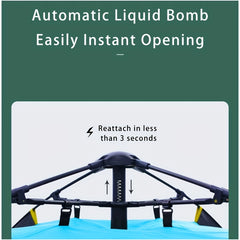 3 Second Quick Opening Family Camping Tent