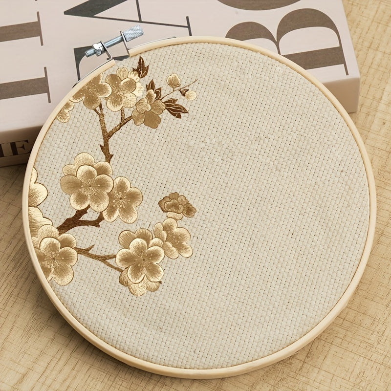 6pcs Bamboo Embroidery Hoop Set 10-25.4 cm for Cross Stitch Sewing