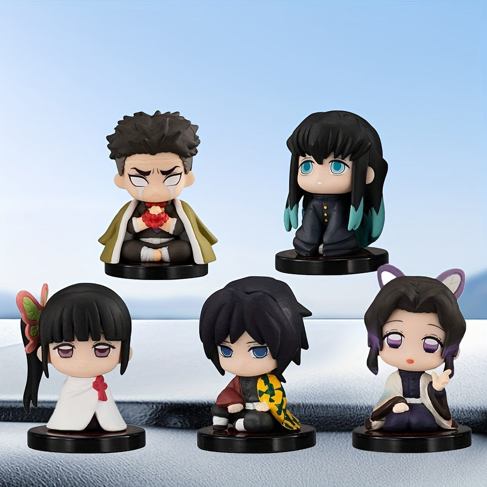 Set of 5 Anime Figures Cake Ornaments
