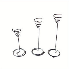 3pcs Tall Spiral Flower Stand Metal Air Plant Holders