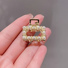 Pearl Rhinestone Hair Clip Vintage Hairpin