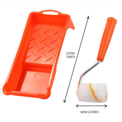 8pcs Paint Roller Set 2 Inches Small Fine Finish Paint Roller Kit With Tray