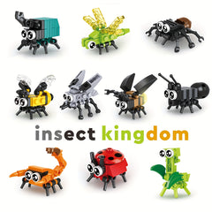 50pcs Animal Building Blocks Set - Insects Birds Marine Creatures