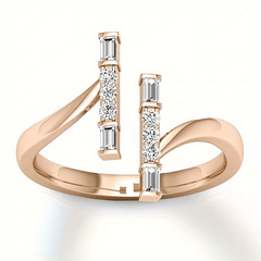 1 Pc Engagement Ring Style Finger Ring For Women & Girls