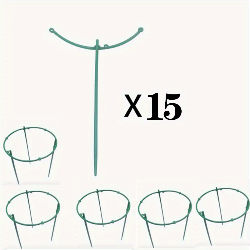 Plant Support Stakes Half Round Cage Holder for Flower Pot Climbing Trellis