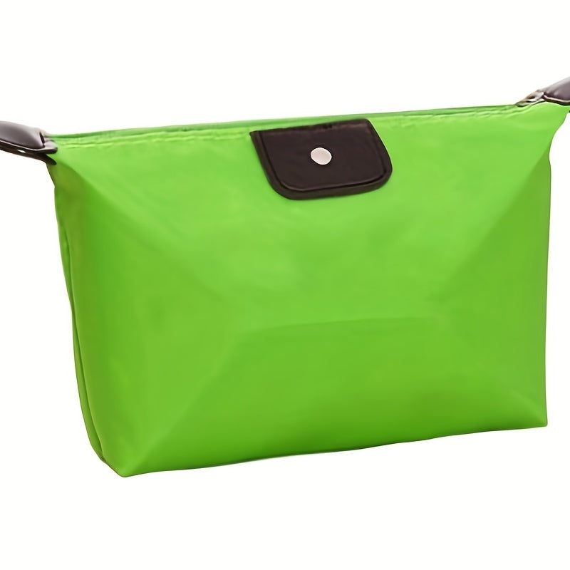 2pcs Dumpling Shaped Makeup Bag Portable Cosmetic Bag Random Color