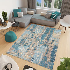 Bohemian Tribal Area Rug Modern Abstract Design