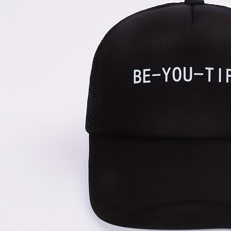 BE YOU TIFUL Trucker Hat Printed Baseball Cap Unisex Casual Breathable Dad Hats