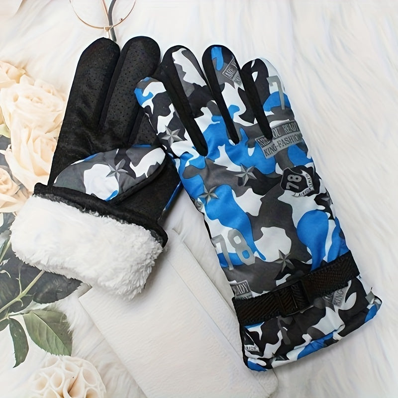 Warm Waterproof Winter Gloves for Outdoor Activities