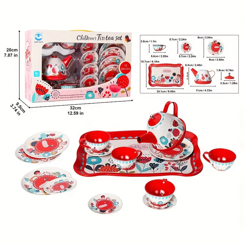 Girls Tea Set Toy DIY Pretend Play Simulation Afternoon Tea Game Toys