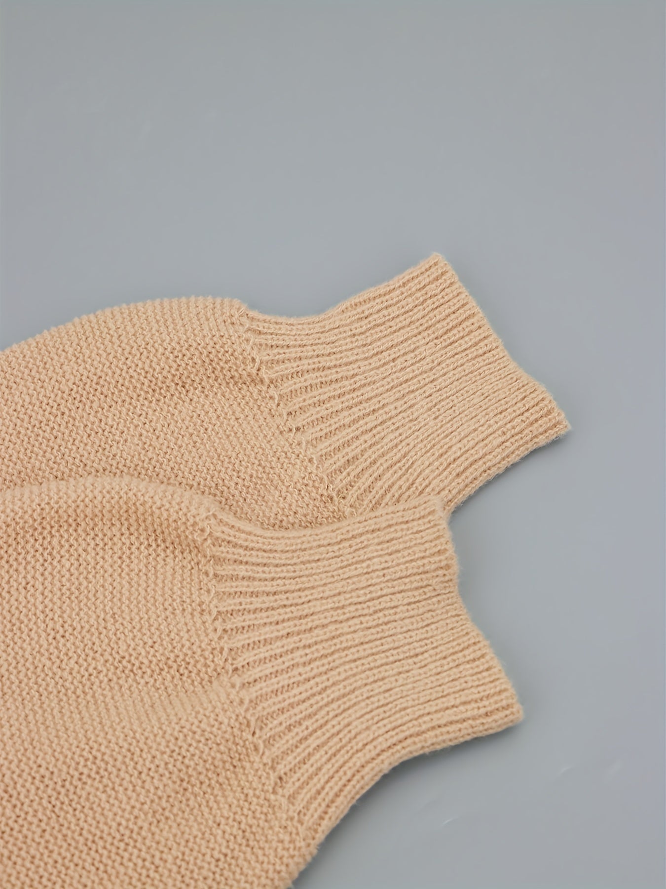  Casual Sweater Women's Plus Plain Jacquard Long Sleeve