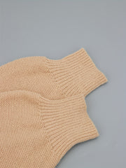  Casual Sweater Women's Plus Plain Jacquard Long Sleeve