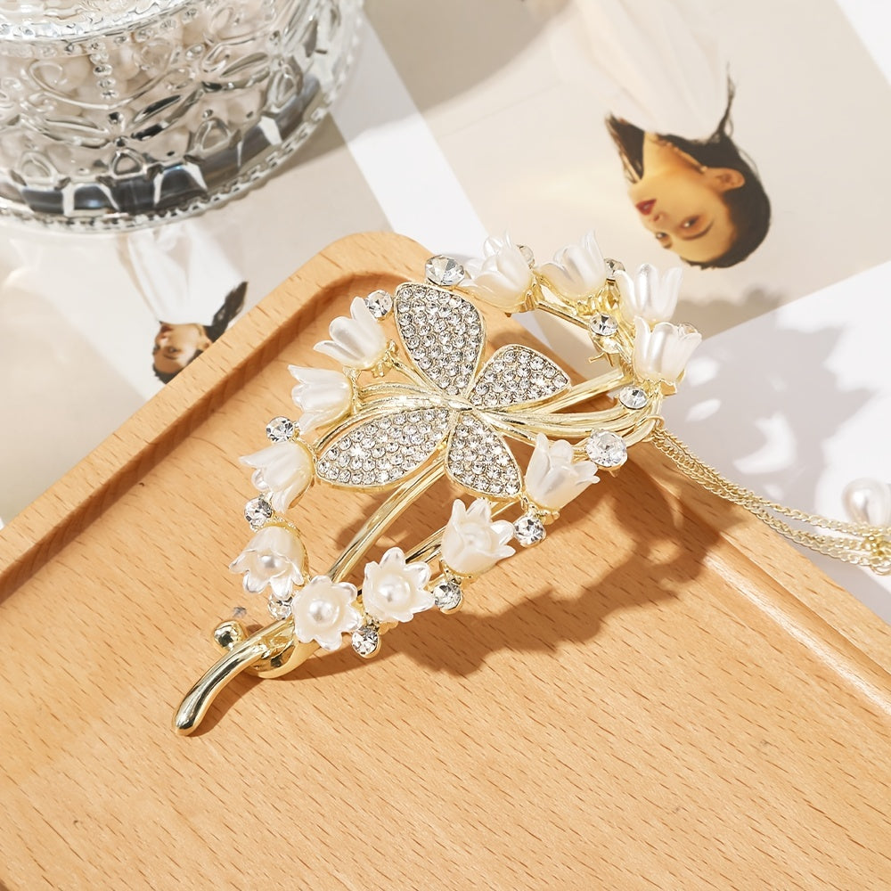 Rhinestone Hair Claw Clip Tassel Butterfly Hairpin Headwear Barrettes