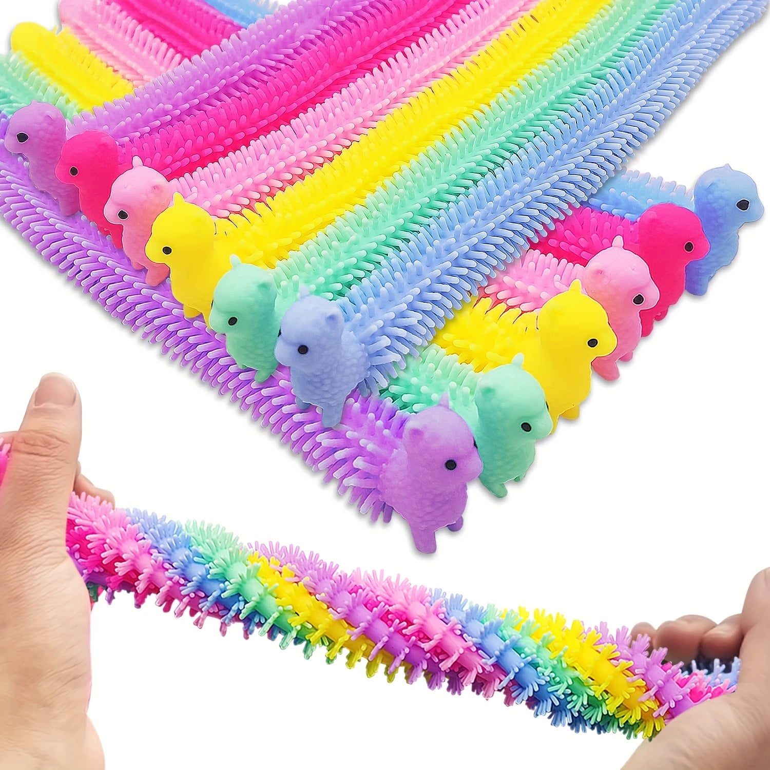 Stretchy Sensory Fidget Toys for Kids - Alpaca String Noodles