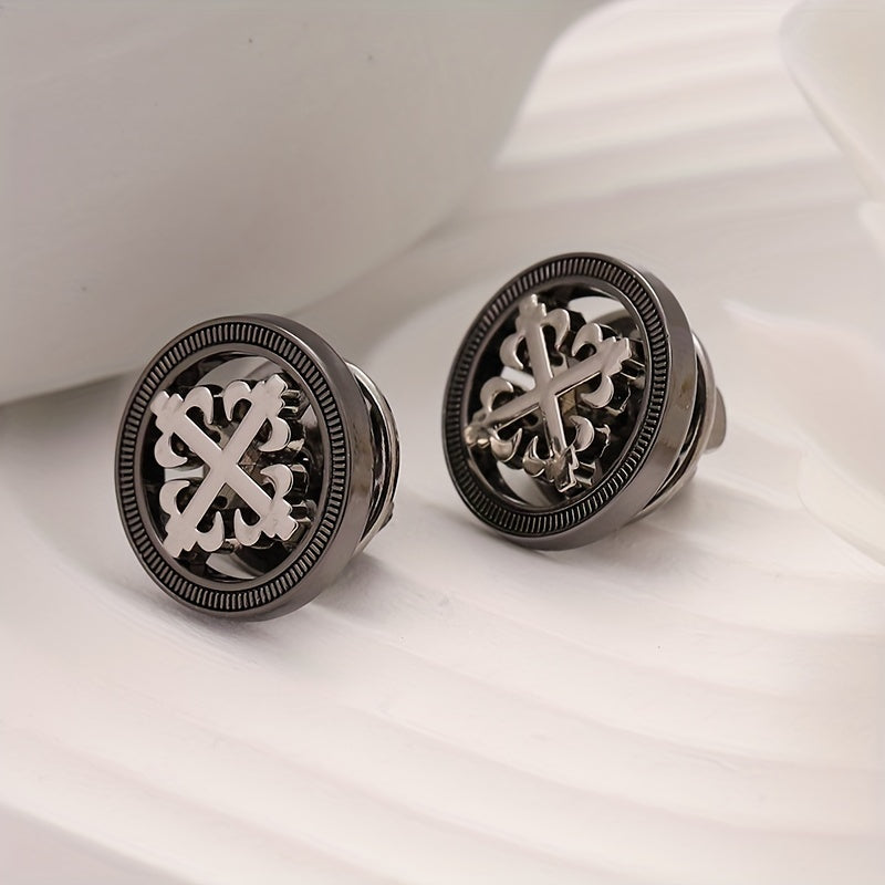 Men's Metal Suit Brooch Shirt Dress Brooch