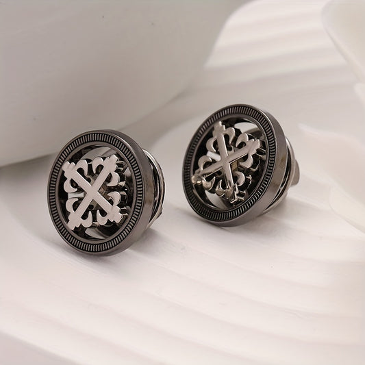 Men's Metal Suit Brooch Shirt Dress Brooch