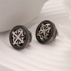Men's Metal Suit Brooch Shirt Dress Brooch