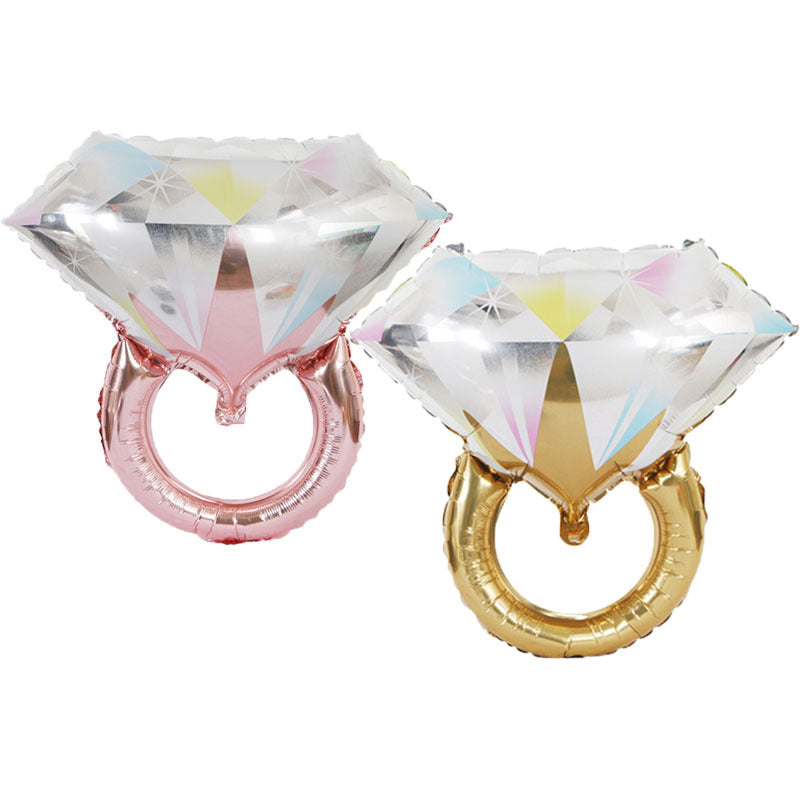 2 Pcs Artificial Diamond Balloon for Party Wedding Birthday Bridal Graduation