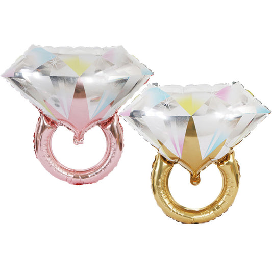 2 Pcs Artificial Diamond Balloon for Party Wedding Birthday Bridal Graduation