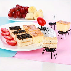 Ant Shaped Fruit Forks Set - Reusable Kitchenware for Home & Outdoor