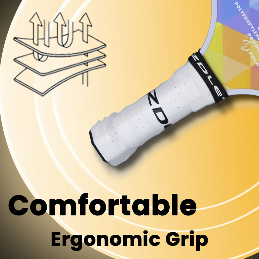 2pcs Glass Fiber Pickleball Paddles with Polypropylene Core