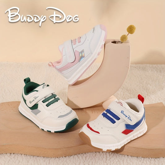 Baby Boys' Hook and Loop Sneakers Lightweight Non Slip Shoes