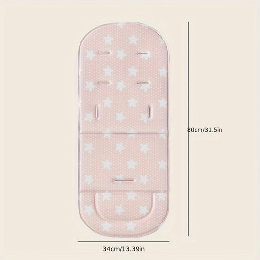 Pink Star Stroller Seat Cushion for Hanging Out