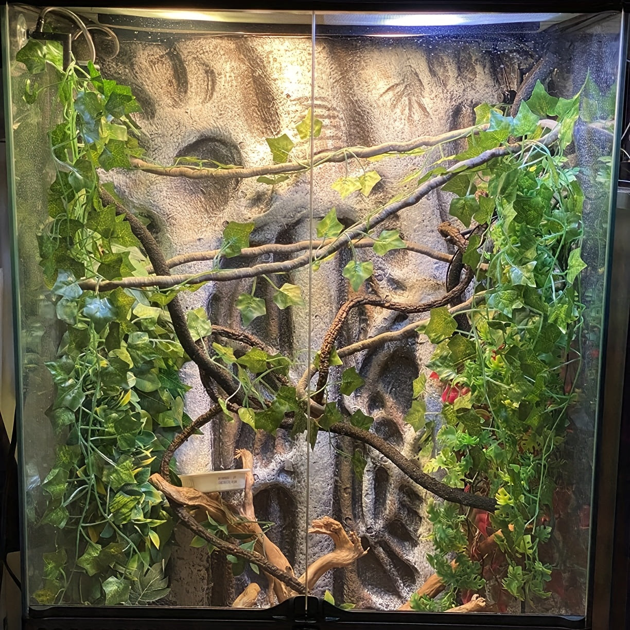 Suction Cup Vine for Reptile Tank with Sheath